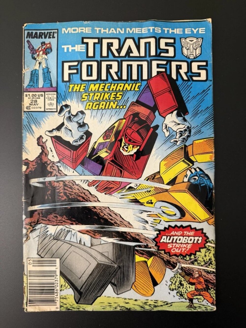 Item #214 Transformers #28 Comic Marvel May 1987 Newsstand Copper Age